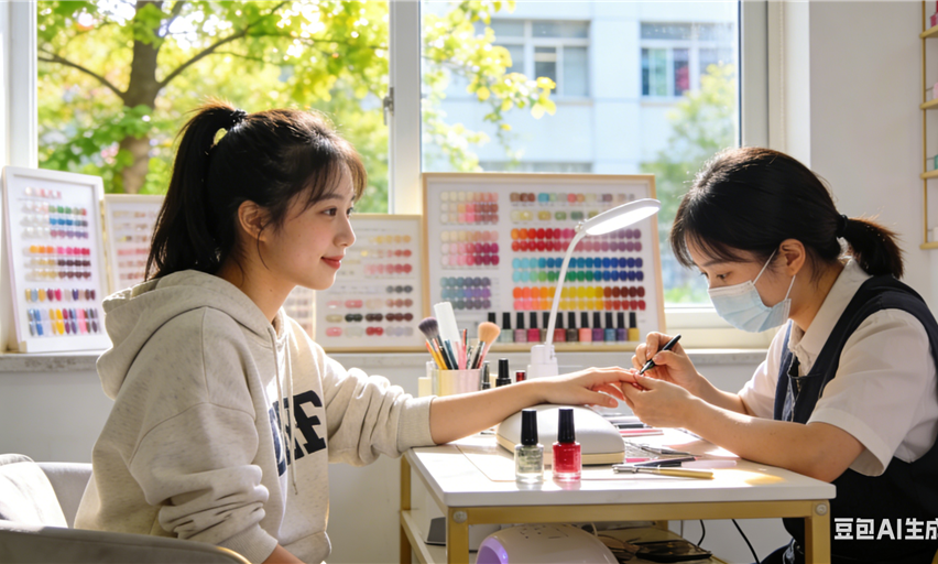 解锁春日“马”上美力！湖南工商大学萃雅食堂旁，你的校园焕颜驿站已上线